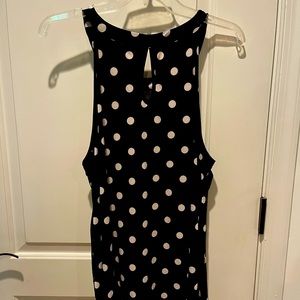 Black w/white polka dots Torrid halter top